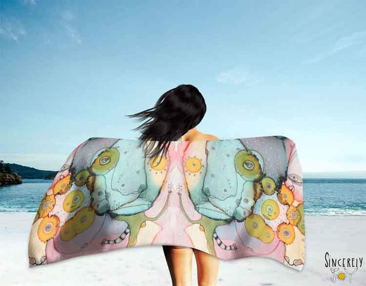 Bath Towel 'Dance With Me'