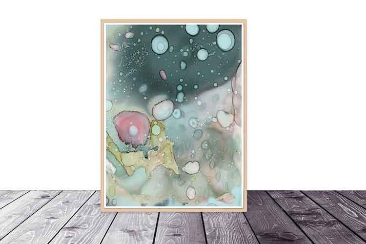 Art Print Download 'Organic in Blue 02'