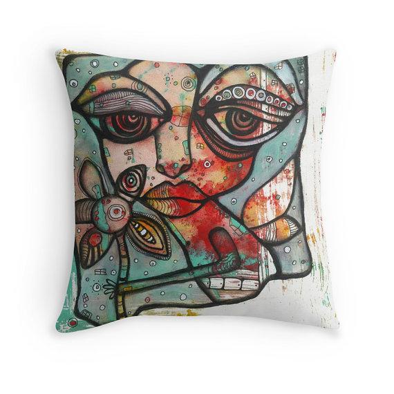 art throw pillow mine