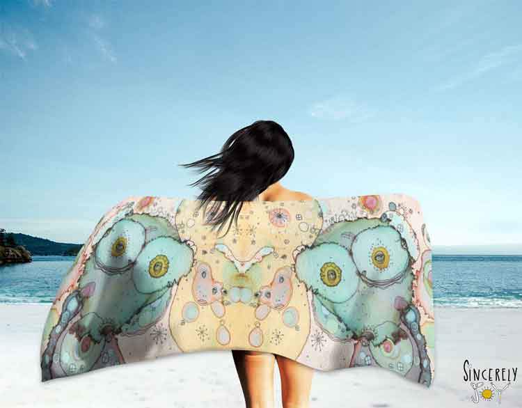 Bath Towel 'I See You 1'