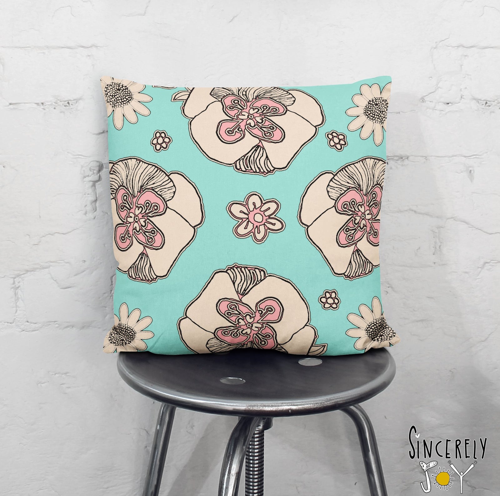 Teal Birds of a Flower 03'