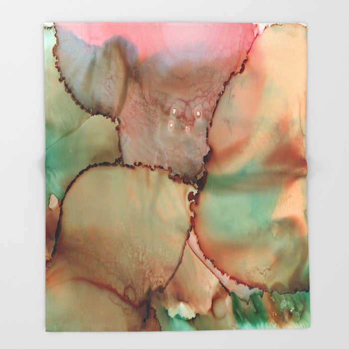 'Abstract Kiss' Fleece Blanket