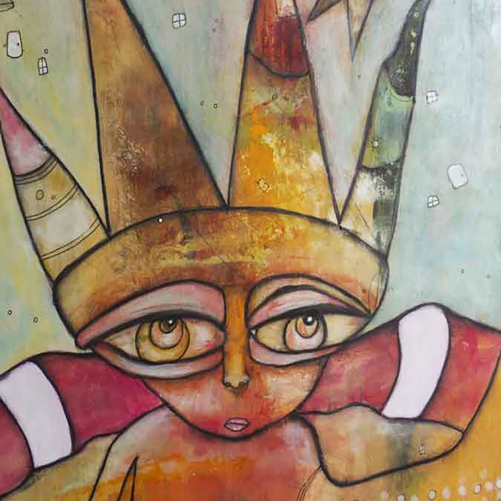 Original wood art 'Castle of Joy'