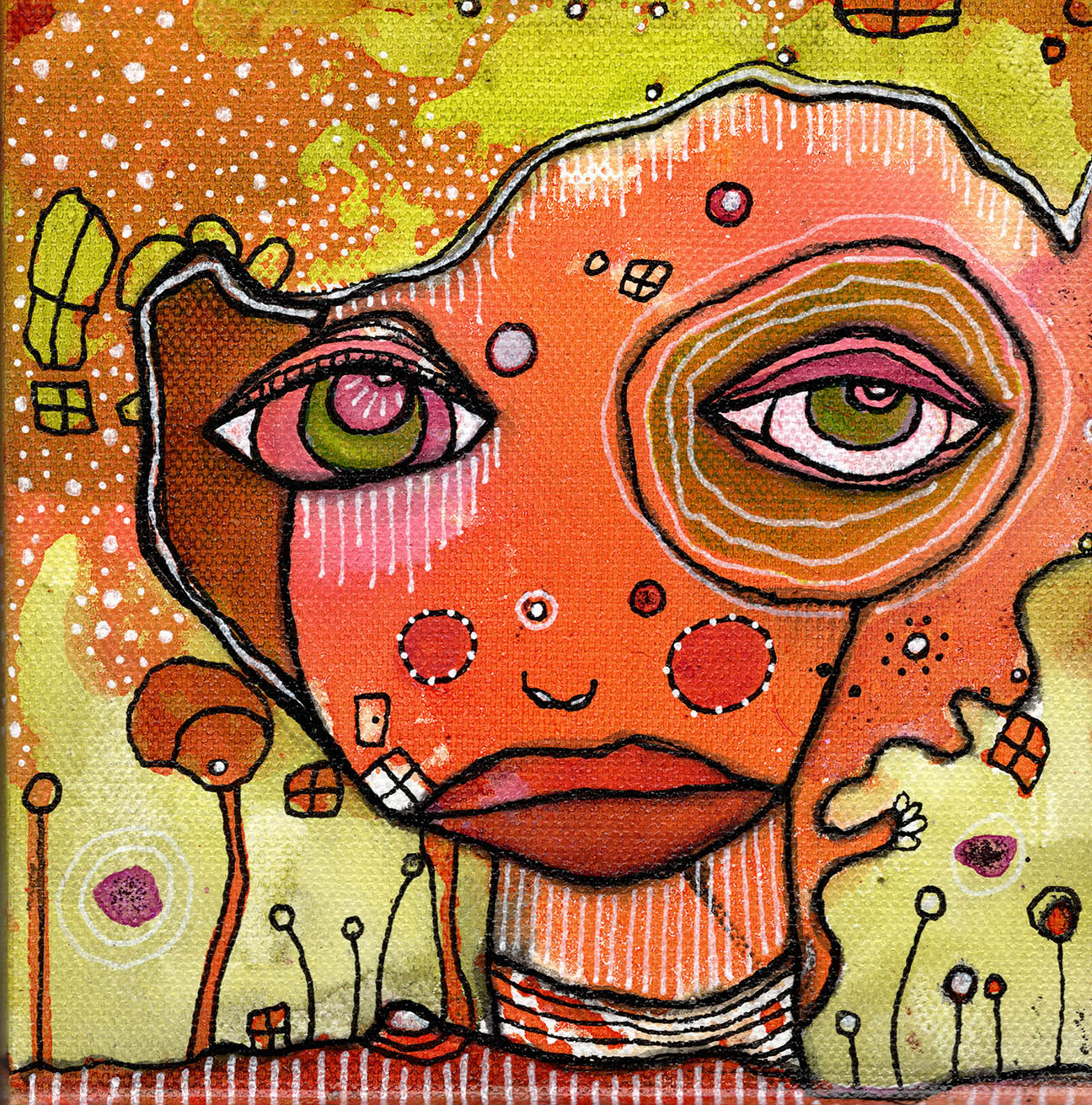 Original Fine Art on canvas "Loud and Clear"