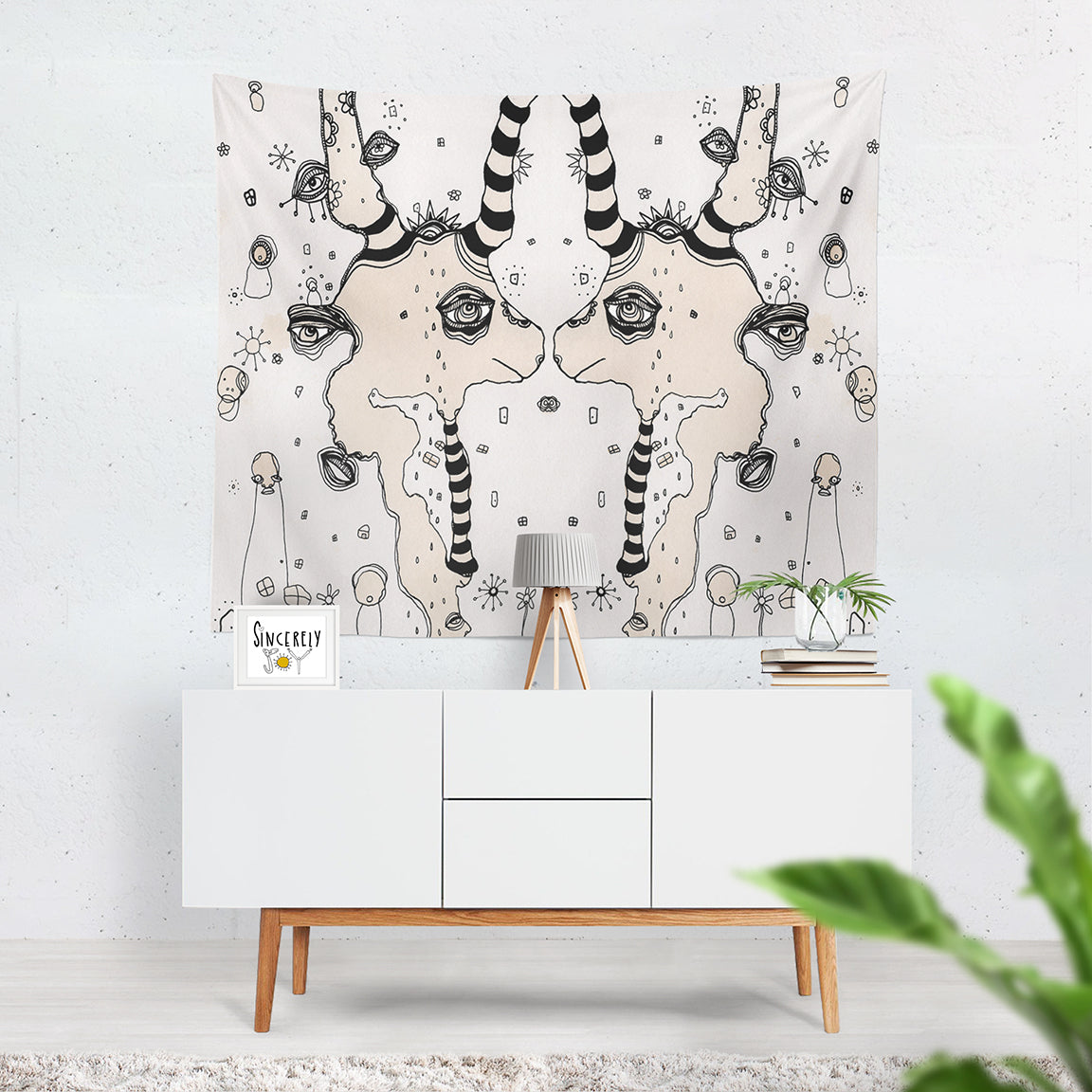 Wall Art Tapestry 'Stained 02'