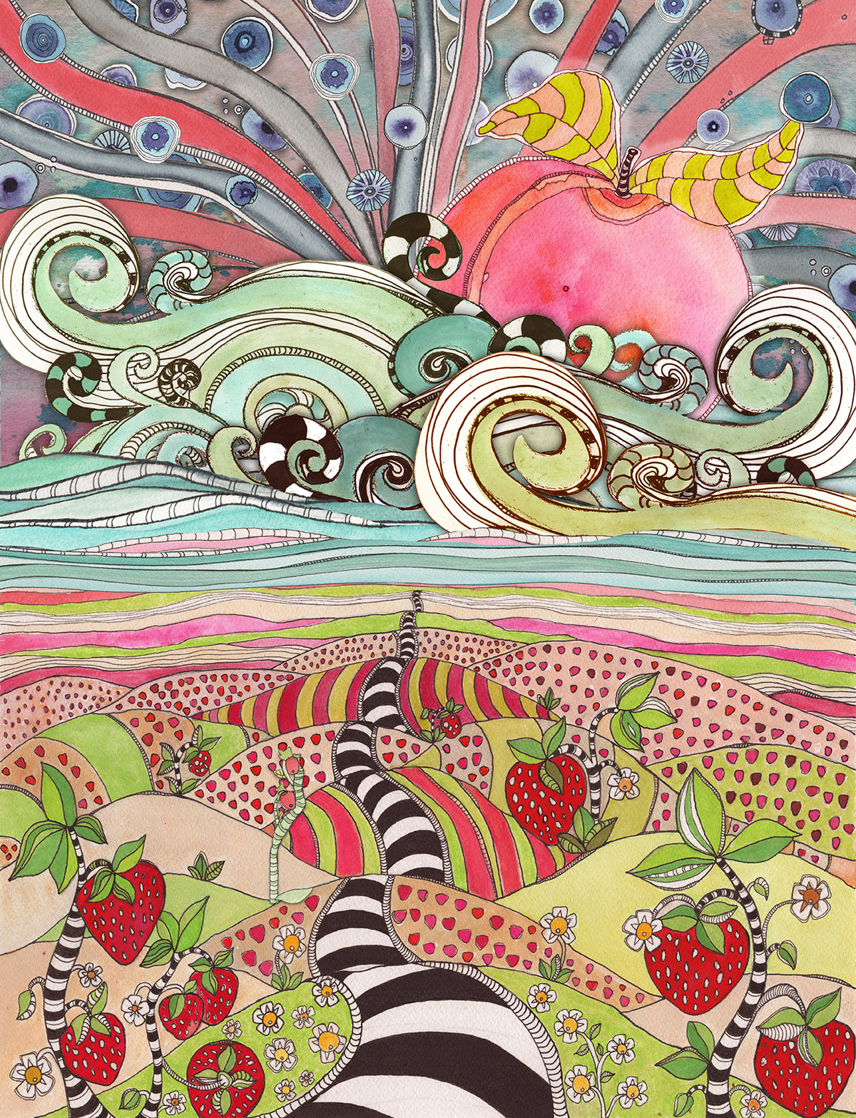 Duvet Cover &#39;Pink Sun Rising&#39;