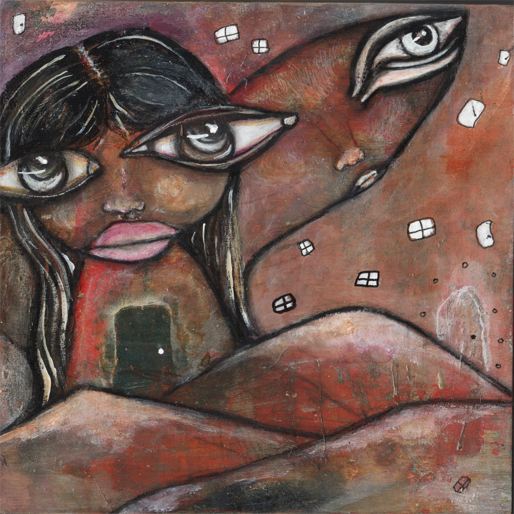 Original wood art 'Winged Friend'