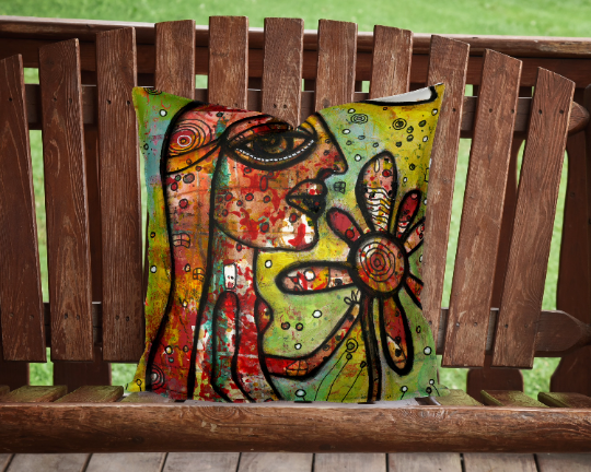 Outdoor Pillow Cushion "Take A Walk"