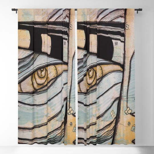 Window Curtains "Waiting by the Sea V01"